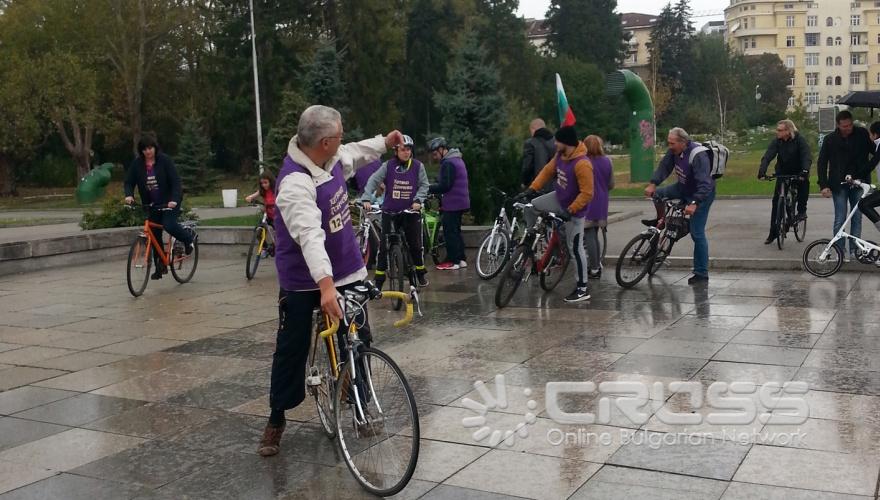 Велошествие в София с участието на кандидата за вицепрезидент на коалиция 