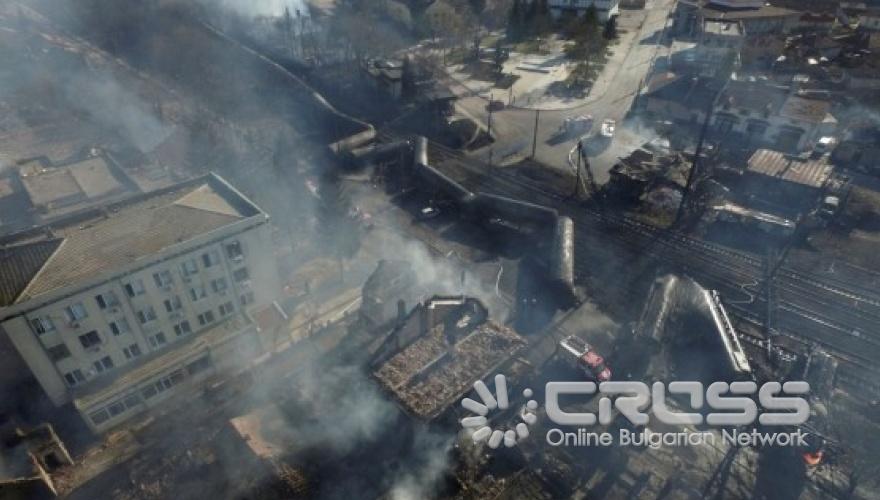 Влак с цистерни се взриви край Хитрино