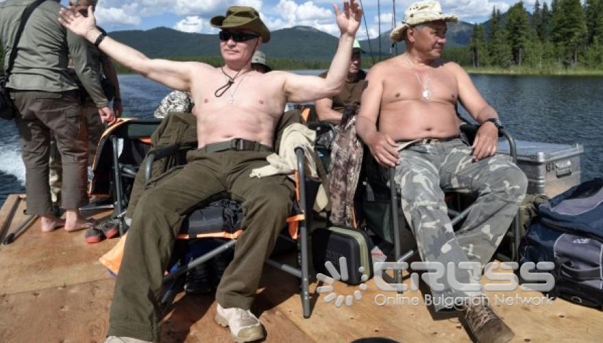 Путин на почивка сред природата