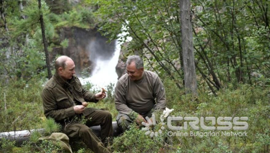 Путин на почивка сред природата