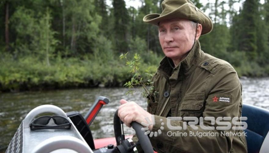 Путин на почивка сред природата