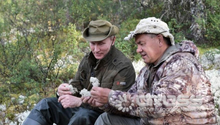 Путин на почивка сред природата