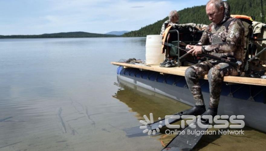 Путин на почивка сред природата