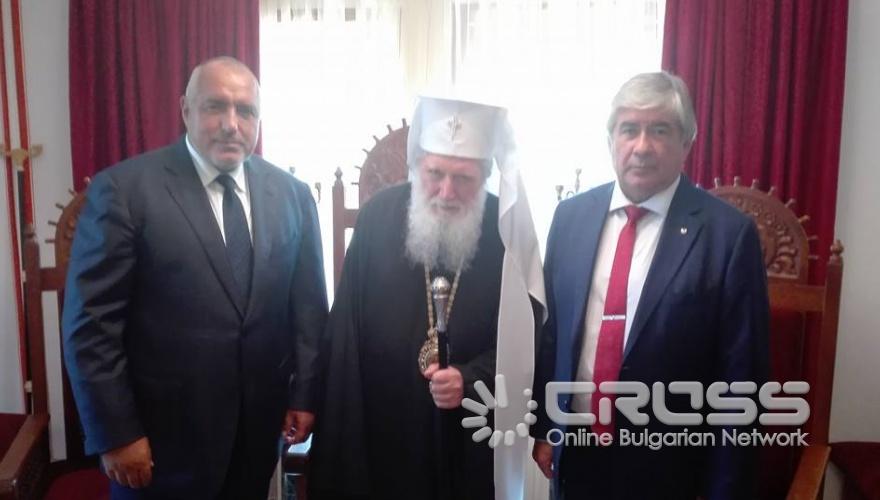 Борисов и руският посланик Макаров в Троянския манастир за Успение Богородично