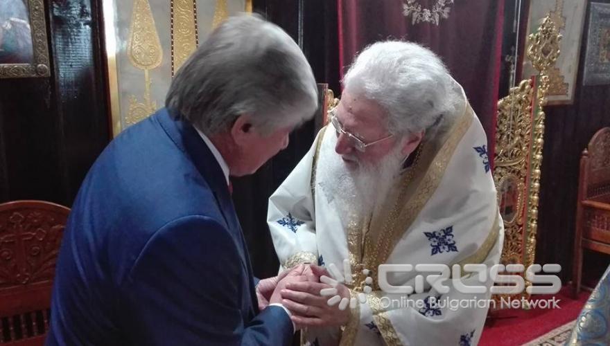 Борисов и руският посланик Макаров в Троянския манастир за Успение Богородично
