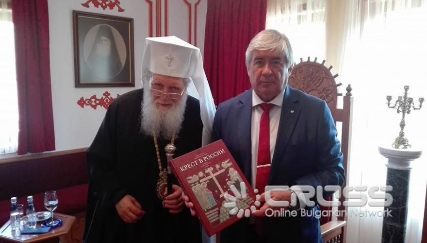 Борисов и руският посланик Макаров в Троянския манастир за Успение Богородично