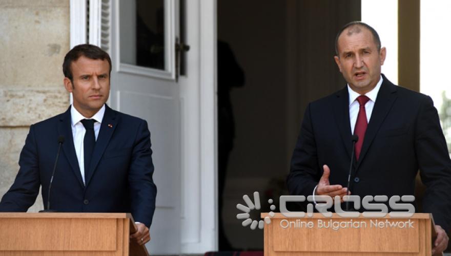 Президентът на Франция Еманюел Макрон на посещение в България