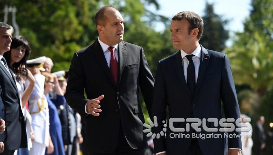 Президентът на Франция Еманюел Макрон на посещение в България