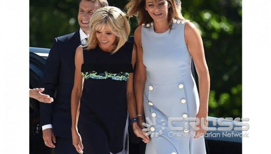 Президентът на Франция Еманюел Макрон на посещение в България