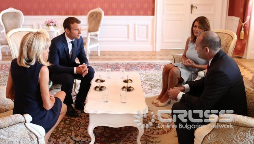 Президентът на Франция Еманюел Макрон на посещение в България