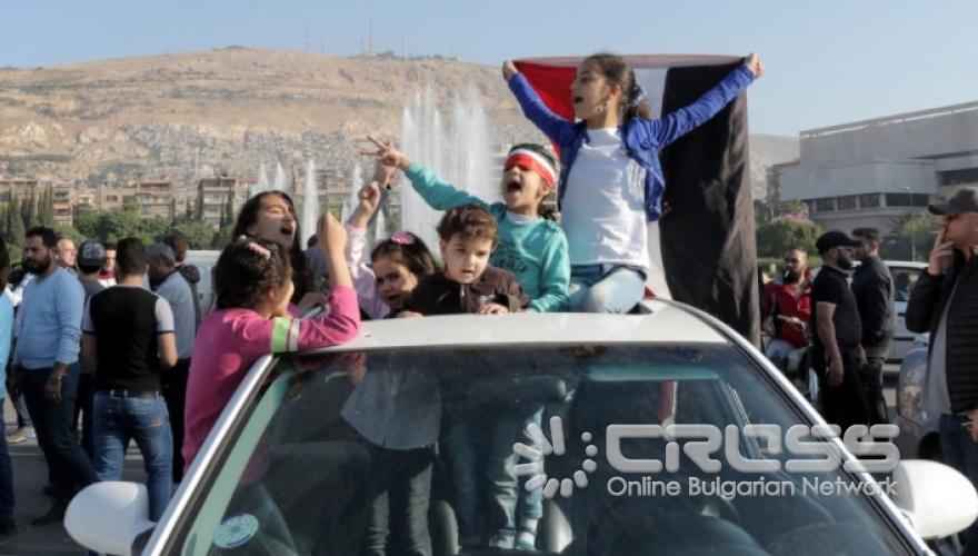 Протестите в Сирия срещу ударите на САЩ