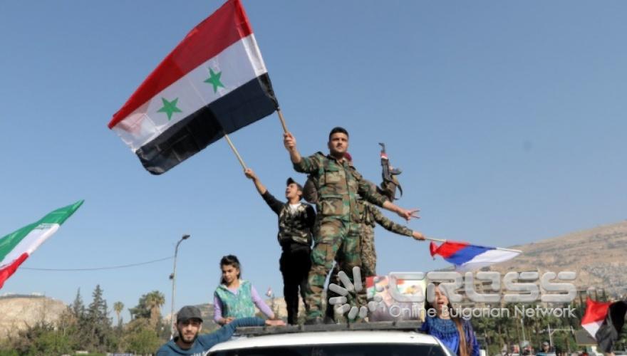 Протестите в Сирия срещу ударите на САЩ