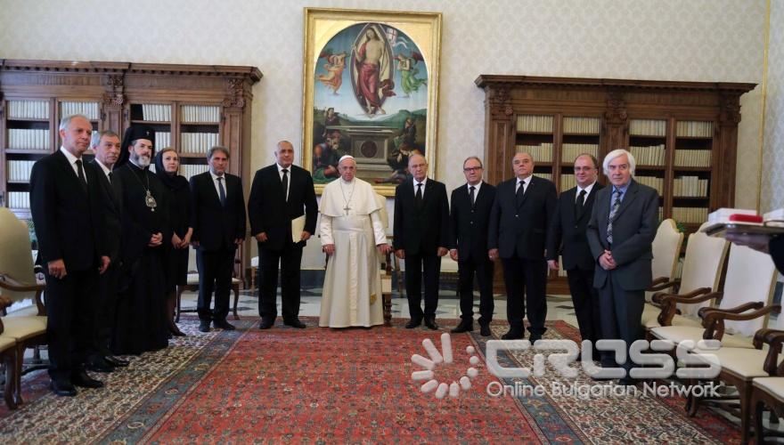 Аудиенция на Бойко Борисов при папа Франциск
