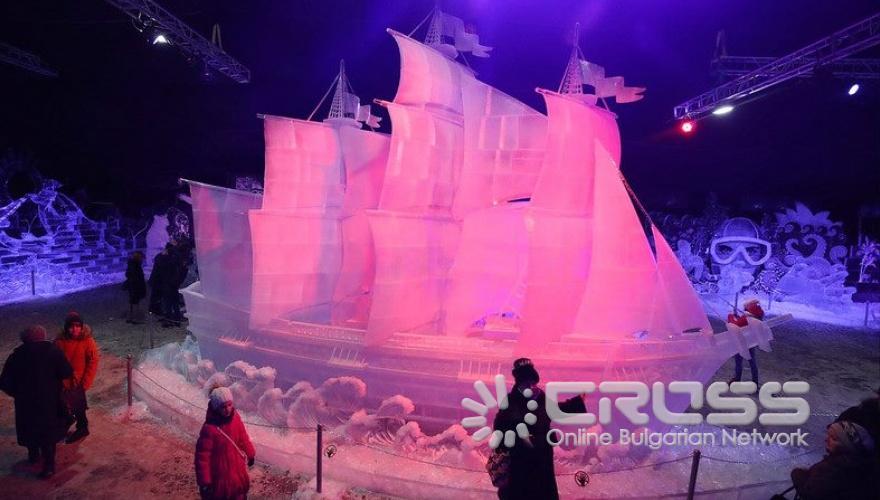 Фестивал на ледените скулптури ICE FANTASY-2019 в Санкт Петербург