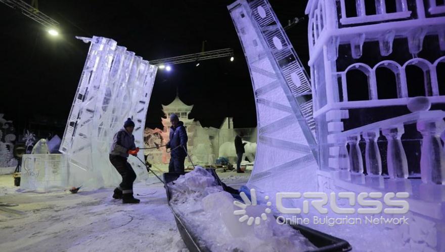 Фестивал на ледените скулптури ICE FANTASY-2019 в Санкт Петербург