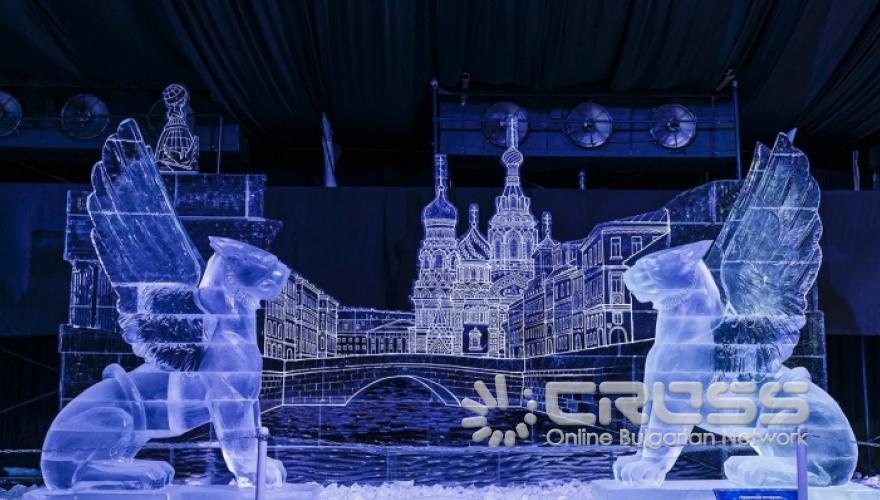 Фестивал на ледените скулптури ICE FANTASY-2019 в Санкт Петербург