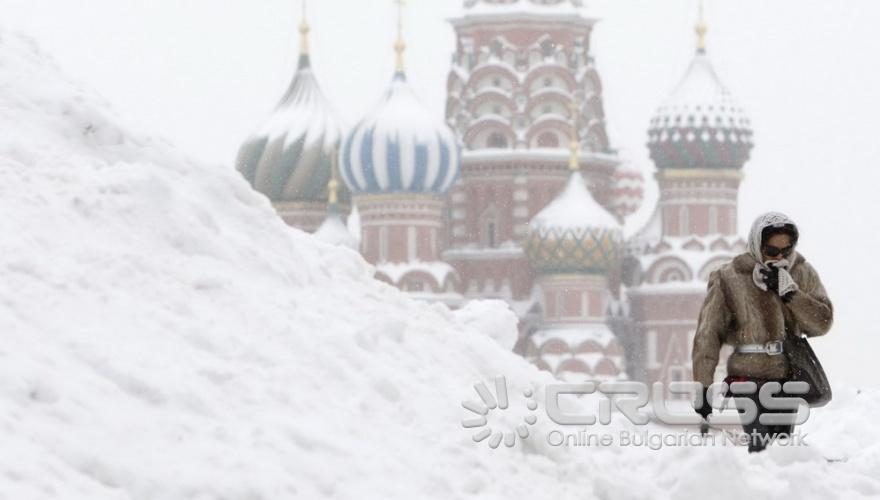 Най-обилният снеговалеж в Москва от 50 години насам