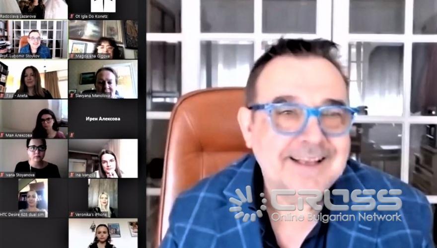  Проф. Любомир Стойков по време на виртуалната пресконференция