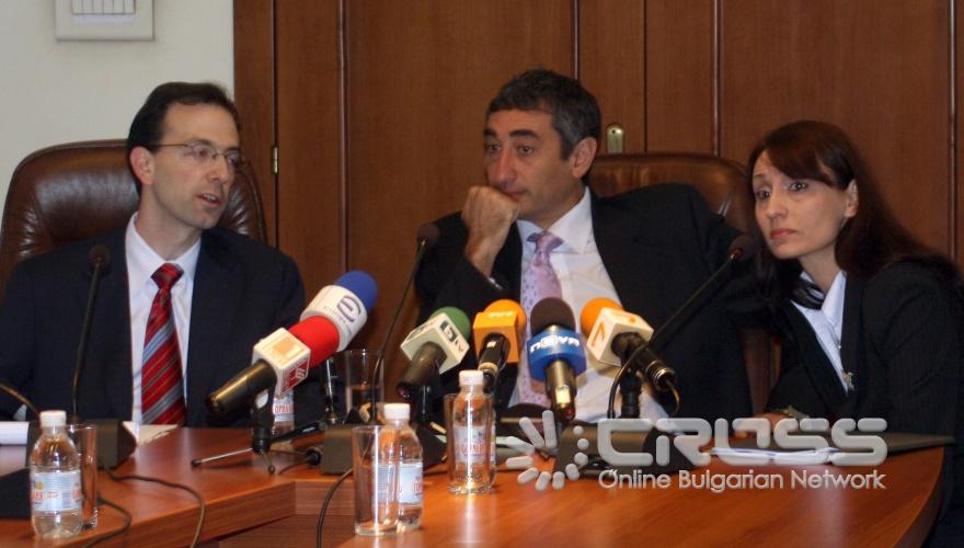 Днес,26 октомври,в зала „Колегиум" на Министерството на финансите, пресконференция даде ръководителят на техническата мисия на МВФ за пенсионната реформа Емануеле Балдачи