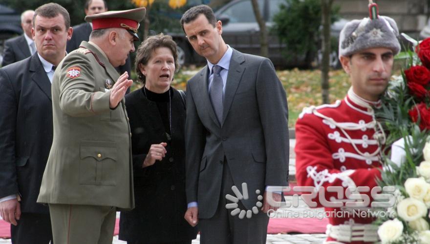 Днес,9 ноември,на площад "Св. Александър Невски" се проведе церемония по официалното посрещане на президента на Сирийската арабска република Башар ал Асад от президента Георги Първанов. 