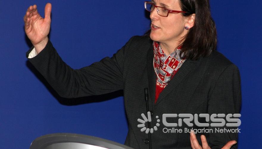 Днес,11 февруари,министър-председателят Бойко Борисов и еврокомисаря за вътрешните работи Сесилия Малмстрьом дадоха съвместен брифинг в Гранитна зала на Министерски съвет