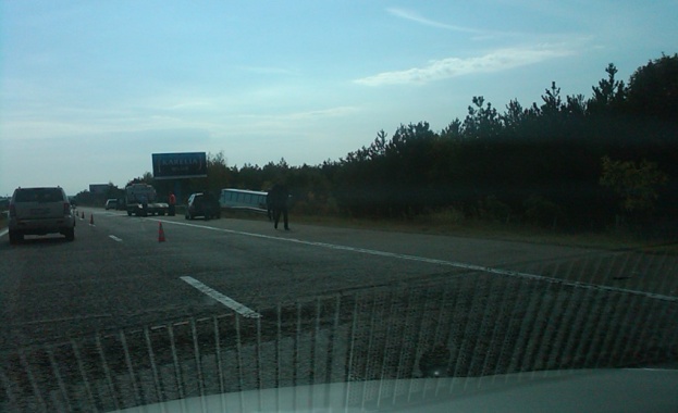 60-годишен мъж бе прегазен по време на работа на АМ „Тракия”  