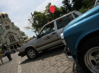 Традиционен ретро парад на автомобили, храм- паметник "Св. Александър Невски"
