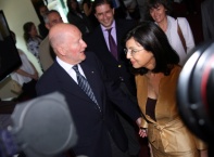 Инициативен комитет за издигането на Меглена Кунева като независим кандидат за президент на Република България обяви официално кандидатурата й в зала „Александър“ на столичния хотел „Радисън“