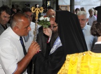 Министър-председателят Бойко Борисов и министърът на здравеопазването д-р Стефан Константинов откриха официално обновената родилна зала в университетската АГ болница „Майчин дом".