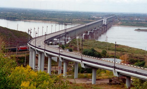 Елха от кубчета на Дунав мост Видин-Калафат