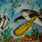 Сляп художник рисува портрети 