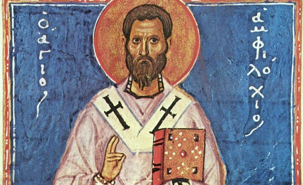 Свети Амфилохий епископ Иконийски приятел на великите вселенски учители свети