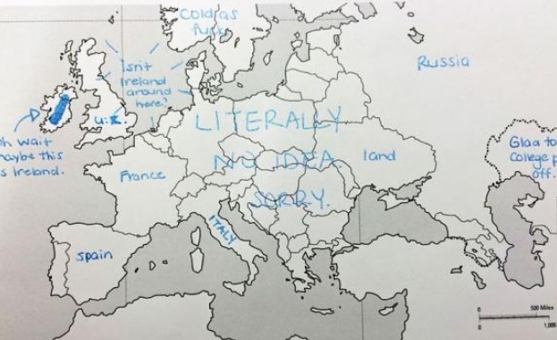 Американци поставят европейските страни на карта. Ето какво скалъпват... 
