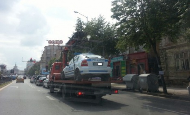 Паяк вдигна патрулка в София