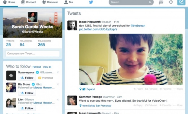 Twitter с нова, по-свежа уеб версия