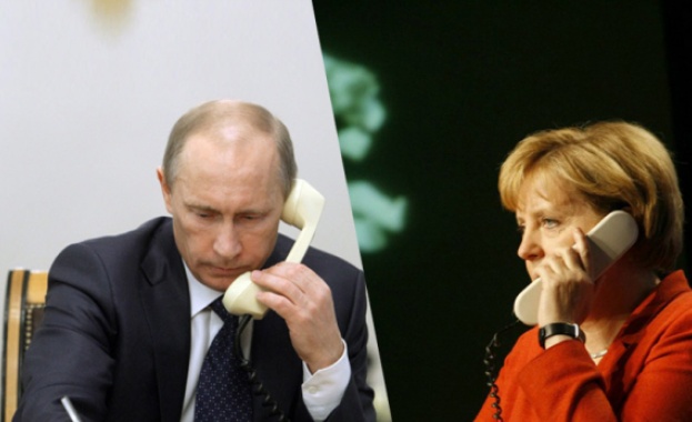 Путин и Меркел обсъдиха ситуацията в Украйна