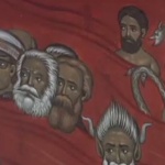 Църковен стенопис изобразява Тито, Маркс и Енгелс в ада