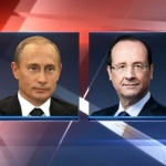 Путин и Оланд изразиха безпокойство по повод на събитията в Украйна 