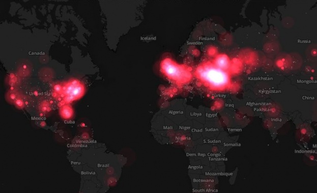 Twitter показа карта на събитията в Украйна