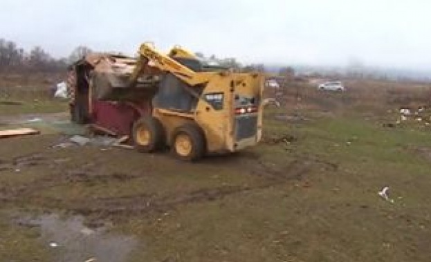 Разрушиха ромския бивак в  „Студентски град”