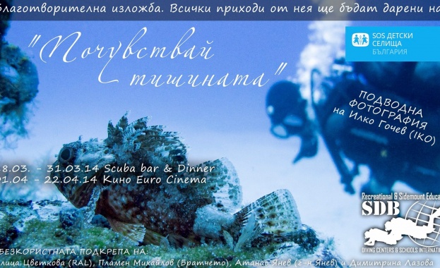 Подводни фотографии и усещания в благотворителна изложба 