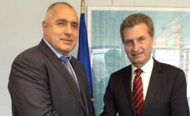 Борисов увери Йотингер: ГЕРБ подкрепя "Южен поток"