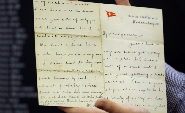 Продават на търг предмети от Титаник 