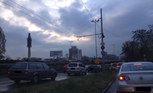 Задръстване по "Цариградско шосе" в посока Пловдив