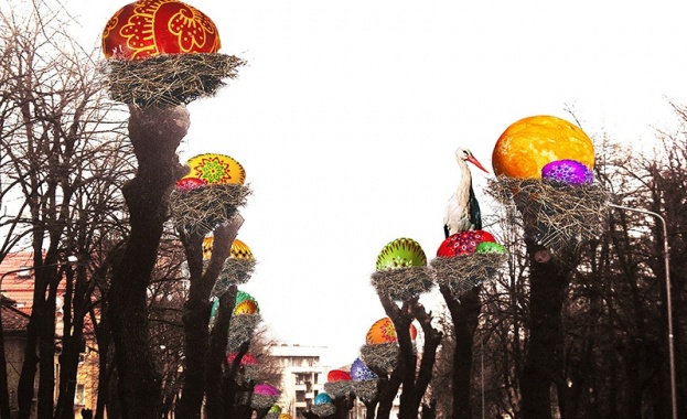 Гнезда с шарени яйца и щъркели "кацат" в центъра на Търново