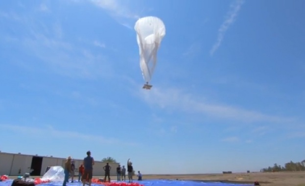 Google тества LTE с въздушни балони