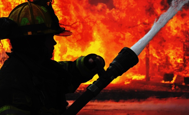  Десетки огнеборци се борят с голям пожар в Южна Гърция