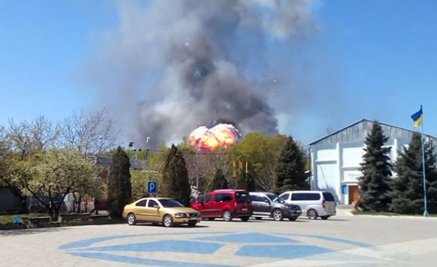 Хеликоптер се взриви в Краматорск