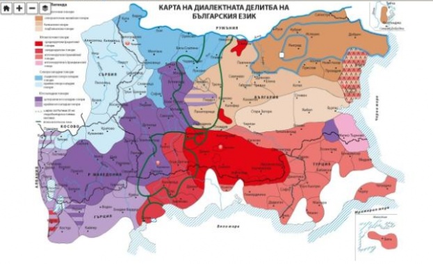 Пускат говорeща карта на диалектите