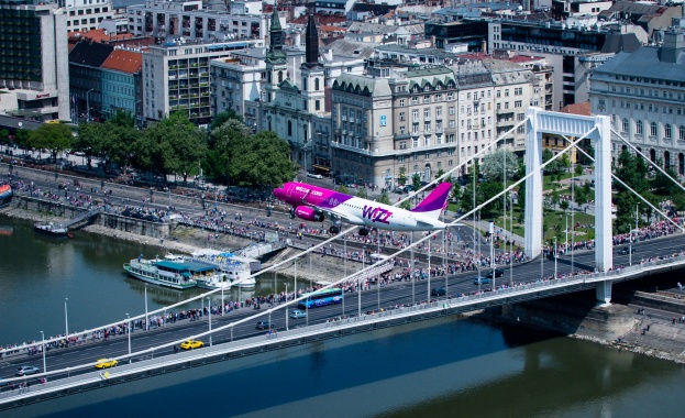 Най-новият A320 на Wizz Air е първият Еърбъс досега на авиошоу в Будапеща 
